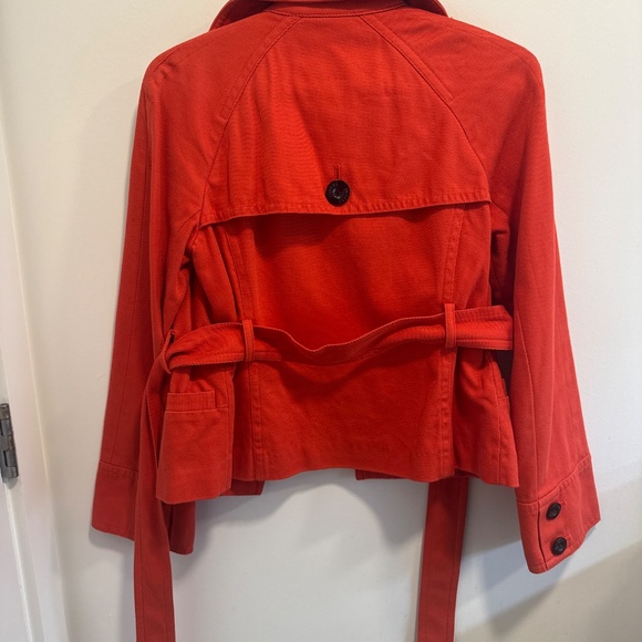 Burnt Orange Twill Jacket - Hobbs London (UK 8/ US 4) - Picture 7 of 7